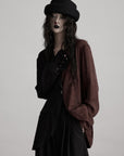 DOINDULGE Deconstructed Spliced Blazer