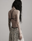 DOINDULGE Braided Strap Detail Bralette Top