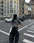 WARDEN EDGE Oversized Wide-Leg Jeans with Exaggerated Pocket Design