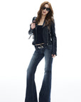 IAMXIAA Jeans en denim évasés taille basse