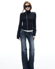 IAMXIAA Jeans en denim évasés taille basse
