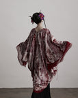 DOINDULGE Tie Dye Flowing Sheer Cardigan