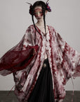 DOINDULGE Tie Dye Flowing Sheer Cardigan