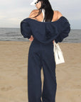 ROVENTE Wide-Leg Fleece Sweatpants