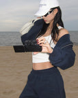 ROVENTE Wide-Leg Fleece Sweatpants
