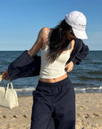 ROVENTE Wide-Leg Fleece Sweatpants