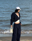 ROVENTE Wide-Leg Fleece Sweatpants