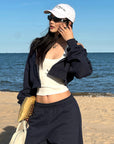 ROVENTE Wide-Leg Fleece Sweatpants