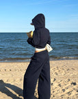 ROVENTE Wide-Leg Fleece Sweatpants