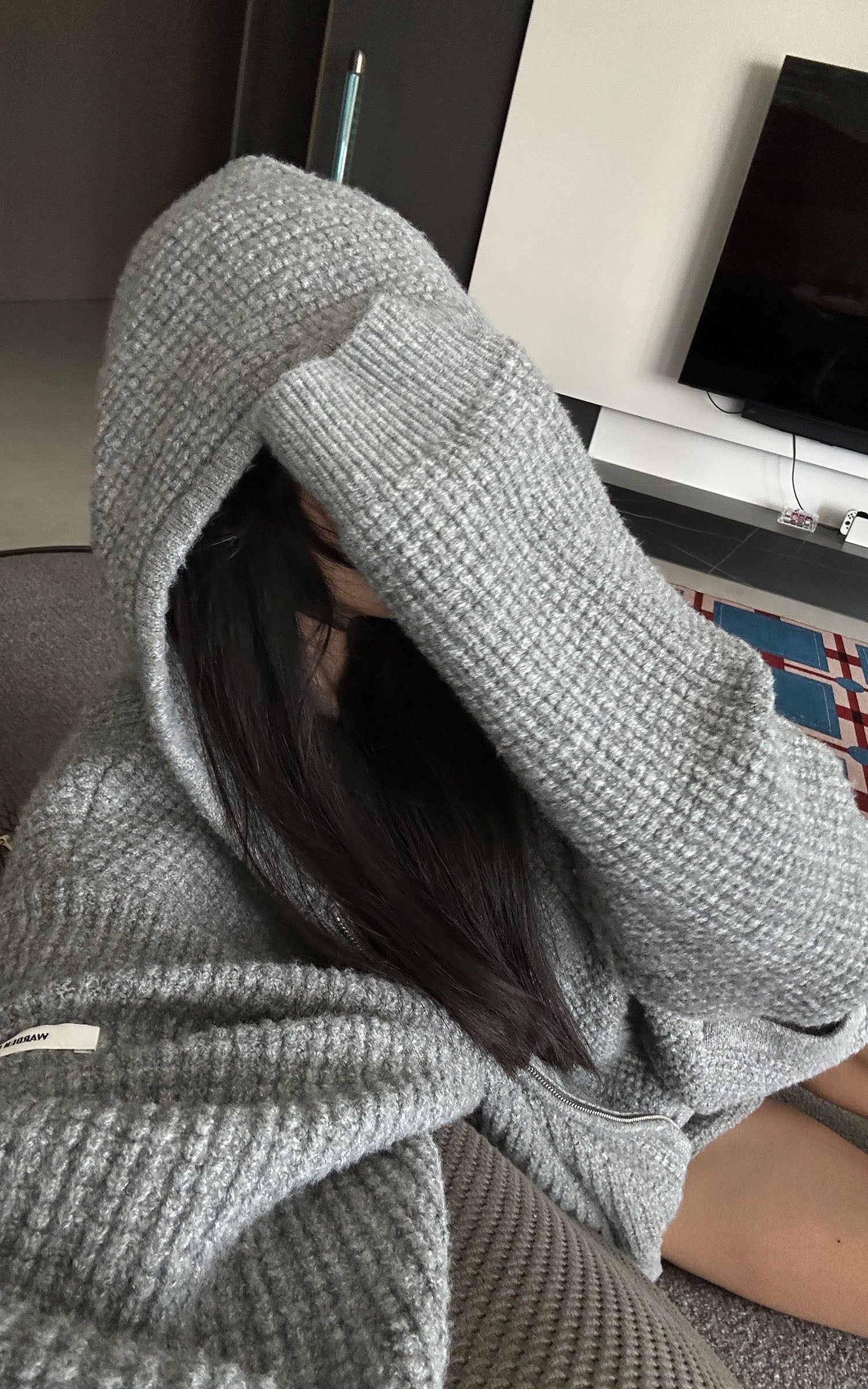 WARDEN EDGE Knit Texture High Waist Shorts