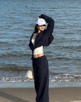 ROVENTE Wide-Leg Fleece Sweatpants