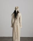 DOINDULGE Textured Draped Maxi Dress