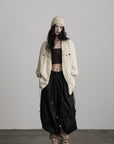 DOINDULGE Relaxed Pleated Shirt Jacket