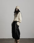 DOINDULGE Relaxed Pleated Shirt Jacket
