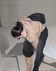 ROVENTE Washed Black Wide Leg Denim Pants