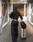 ROVENTE Wide-Leg Fleece Sweatpants