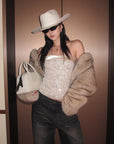 ROVENTE Sequin Bandeau Top