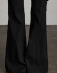 DOINDULGE Deconstructed Layered Wide-Leg Pants