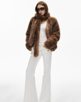IAMXIAA Low-Rise Flared Pants with Pocket Detail