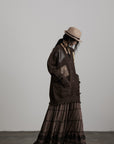 DOINDULGE Patchwork Distressed Knit Cardigan