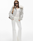 IAMXIAA Low-Rise Flared Pants with Pocket Detail