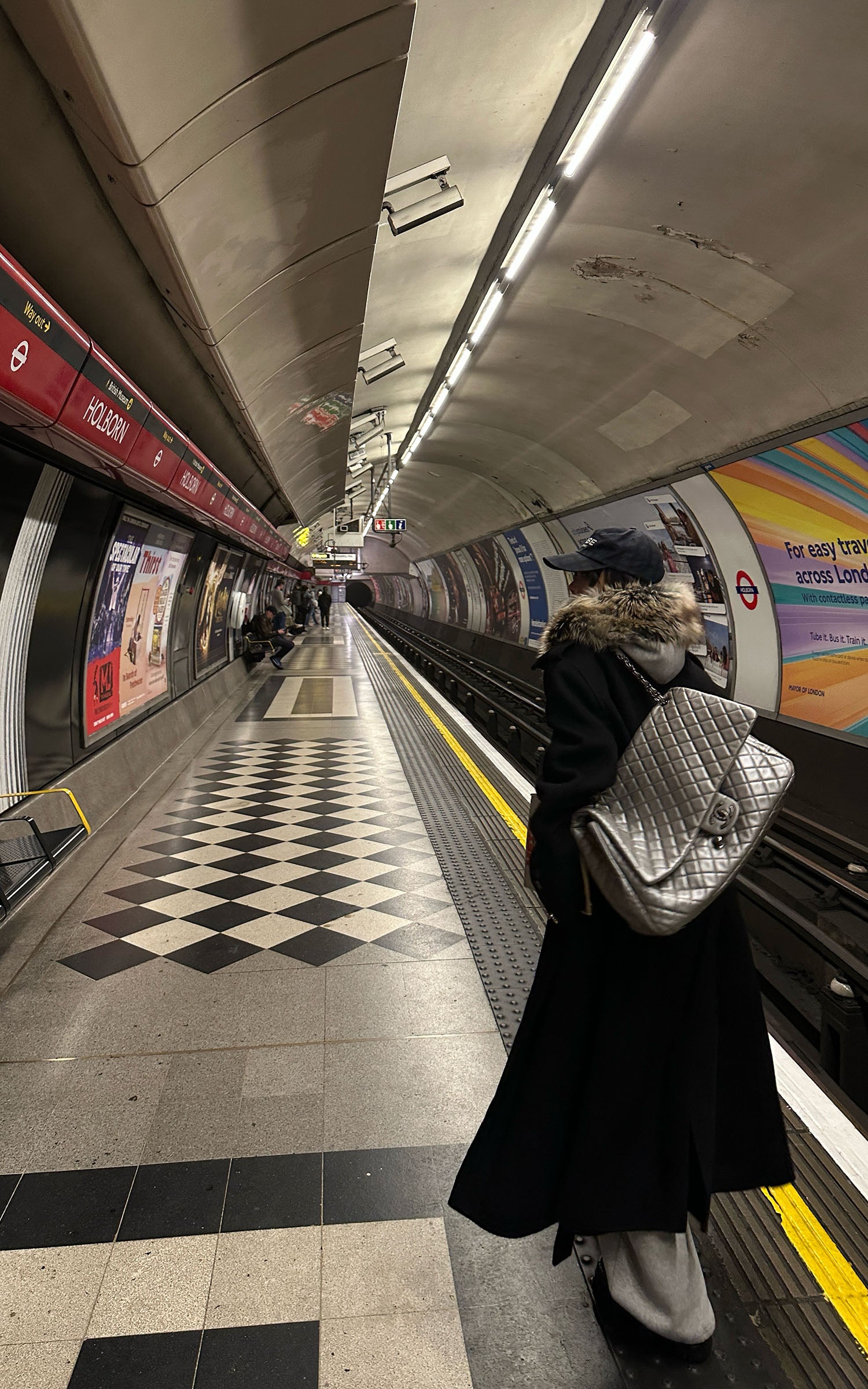 WARDEN EDGE Double Breasted Wool Coat with Belt