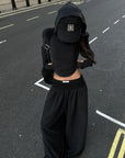 WARDEN EDGE Slim Fit Hooded Long Sleeve Top with Pocket and Metal Eyelet Detail