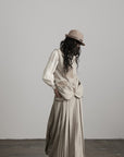 DOINDULGE Wool Patchwork Vest with Textured Panels
