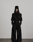 DOINDULGE Sculpted Velvet Jacket with Structured Sleeves