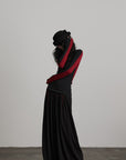 DOINDULGE Contrast Panel Knit Top
