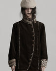 DOINDULGE Structured Corduroy Jacket with Asymmetric Button Line