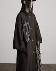 DOINDULGE Patchwork Embroidered Long Coat