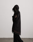 DOINDULGE Embroidered Hooded Cloak Jacket
