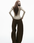 IAMXIAA Relaxed Wide Leg Casual Pants