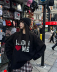 WARDEN EDGE London Heart Graphic Knit Sweater