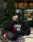 WARDEN EDGE London Heart Graphic Knit Sweater