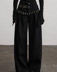 DOINDULGE Shell-Trimmed Wide-Leg Trousers