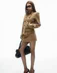 IAMXIAA Tailored Wool-Blend Jacket and Mini Skirt Set