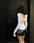 WARDEN EDGE デコンストラクテッドスリムフィットロングスリーブTシャツ