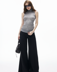 IAMXIAA High-Waisted Fluid Wide-Leg Trousers