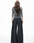IAMXIAA High-Waisted Fluid Wide-Leg Trousers