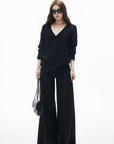 IAMXIAA High-Waisted Fluid Wide-Leg Trousers