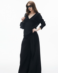 IAMXIAA High-Waisted Fluid Wide-Leg Trousers