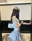 DreamyNerd Layered Ruffle Hem Mini Skirt - PINKPARKS