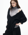 IAMXIAA Fitted Mock Neck Knit Tank