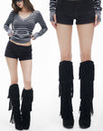 IAMXIAA Mini-short en laine mélangée sur mesure avec ourlet retroussé