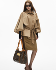 IAMXIAA Belted Relaxed Trench Jacket