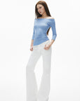 IAMXIAA Pantalon évasé à empiècements
