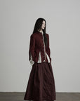 DOINDULGE Structured Panel Stand Collar Jacket