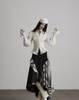DOINDULGE Ruffled Structured Gothic Shirt